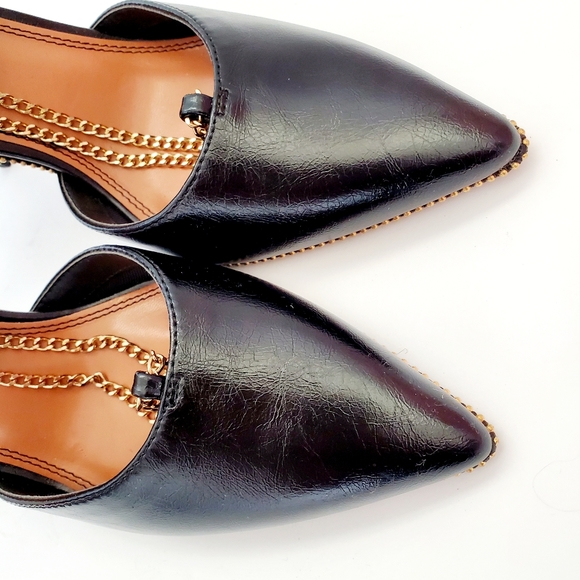 ASOS DESIGN Priscilla Black Pointed Toe High Heels with Chain Size 8Cat & Jack B - Picture 6 of 10